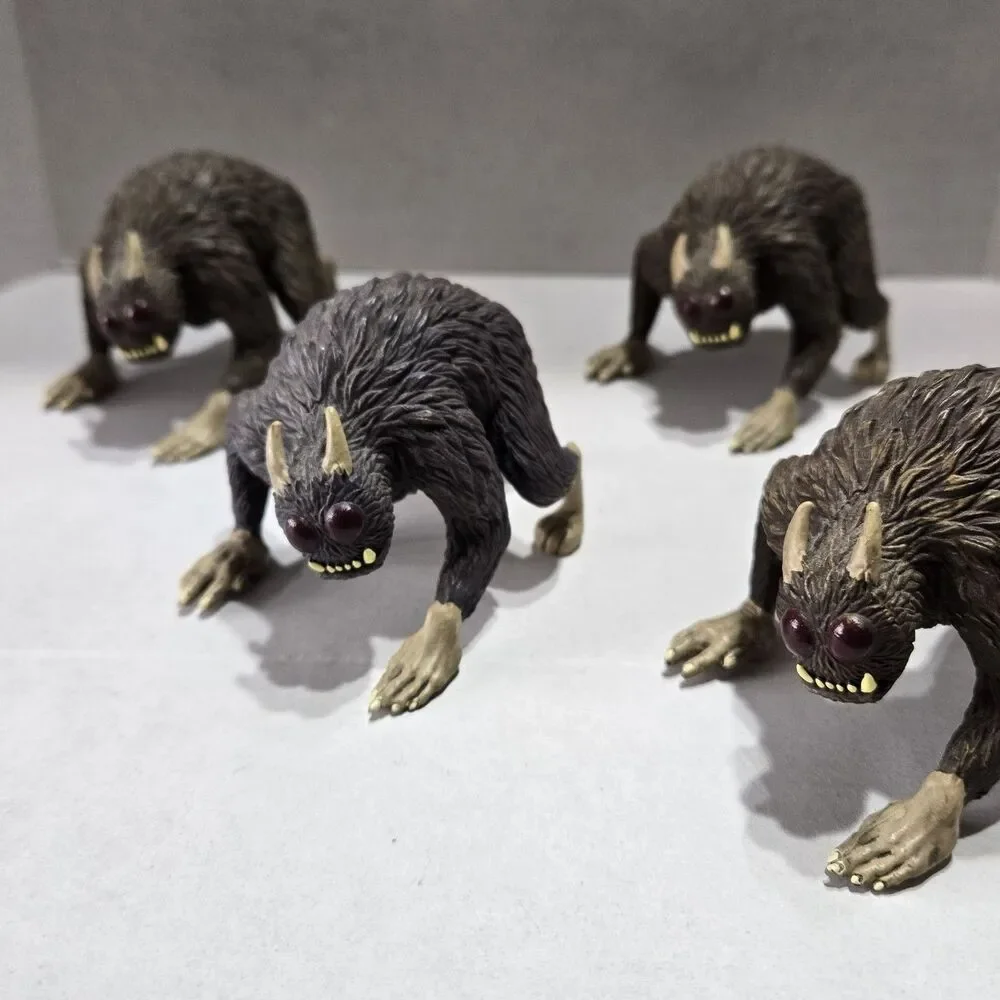 Lot of 4 Bone Comic Rat Creature Figures - Jeff Smith Collectibles